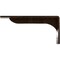 Ekena Millwork Embrey Steel Bracket, Antiqued Bronze 2"W x 10"D x 4 3/4"H BKTM02X10X04EBABZ - alternate 4